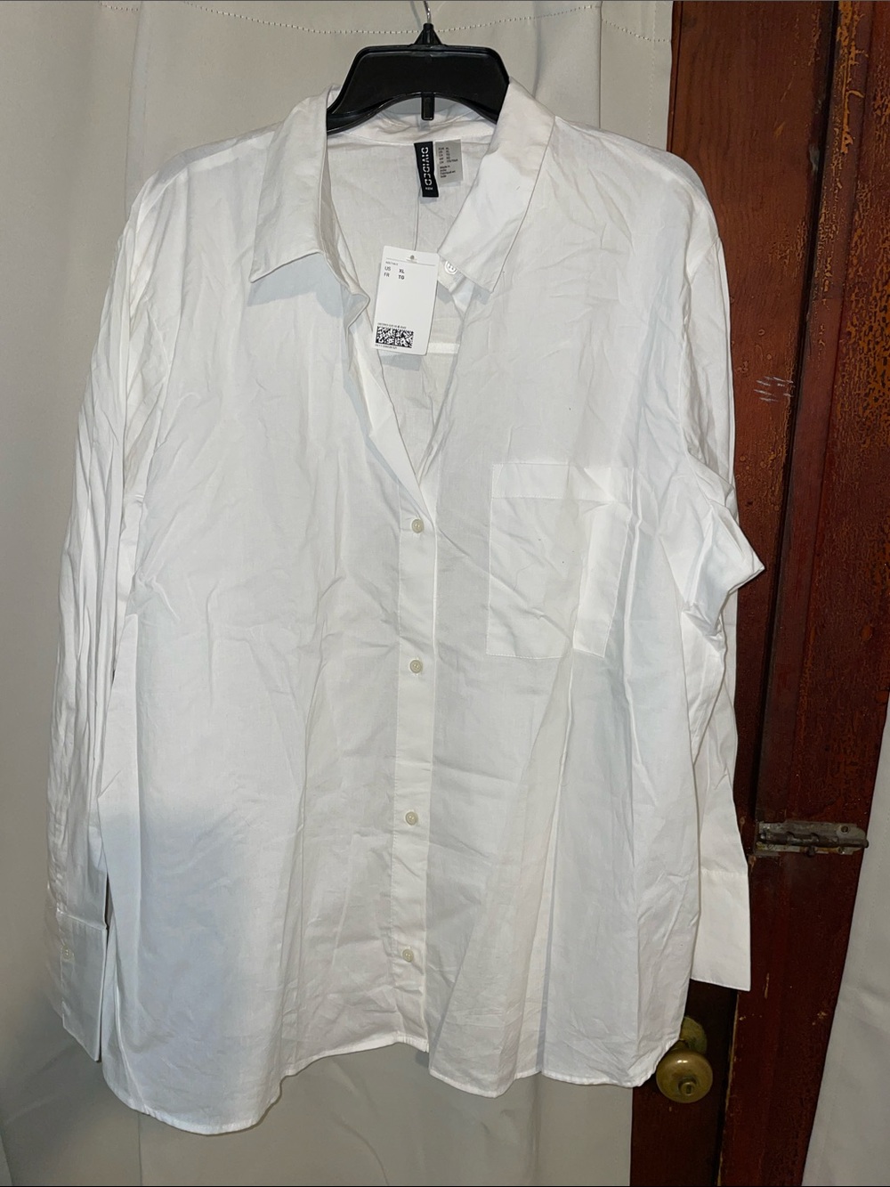 Classic White Woman Button-Up Shirt - H&M